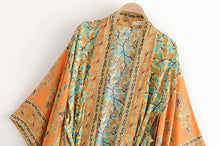 Load image into Gallery viewer, Boho Beach Duster Kimono Cove Up
