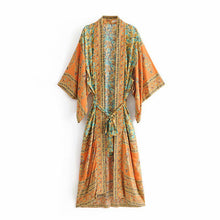 Load image into Gallery viewer, Boho Beach Duster Kimono Cove Up
