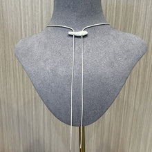 Load image into Gallery viewer, 925 Sterling Silver Adjustable Pull - Chain Necklace Minimalist &amp; Versatile Statement Piece - floysun
