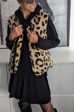 Load image into Gallery viewer, Leopard Print Casual Autumn and Winter Vest Jacket
