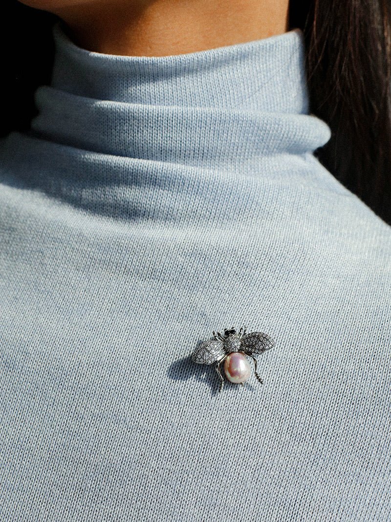 Art Deco-Inspired Insect Brooches