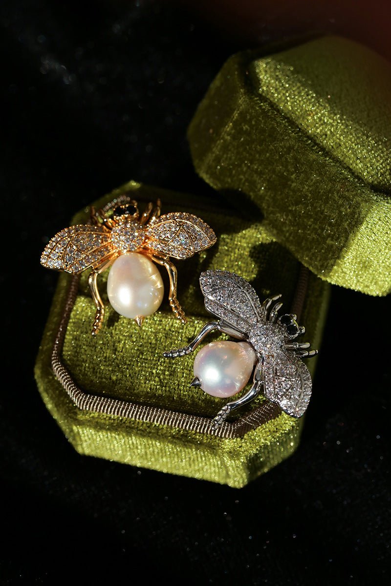 Art Deco-Inspired Insect Brooches
