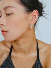 Load image into Gallery viewer, Artisanal Crochet-Inspired Huggie Earrings
