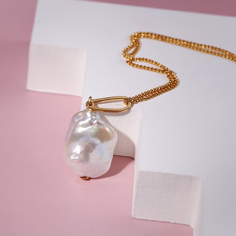 Baroque Pearl Drops Pendant Necklace