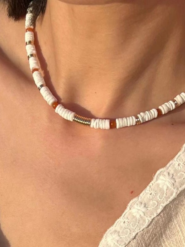 Bohemian Multi-Gemstone Bead Choker Necklace