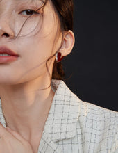 Load image into Gallery viewer, Bold Red Heart Stud Earrings
