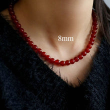 Load image into Gallery viewer, Bold Red Stone Beaded Necklace
