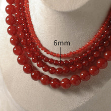 Load image into Gallery viewer, Bold Red Stone Beaded Necklace
