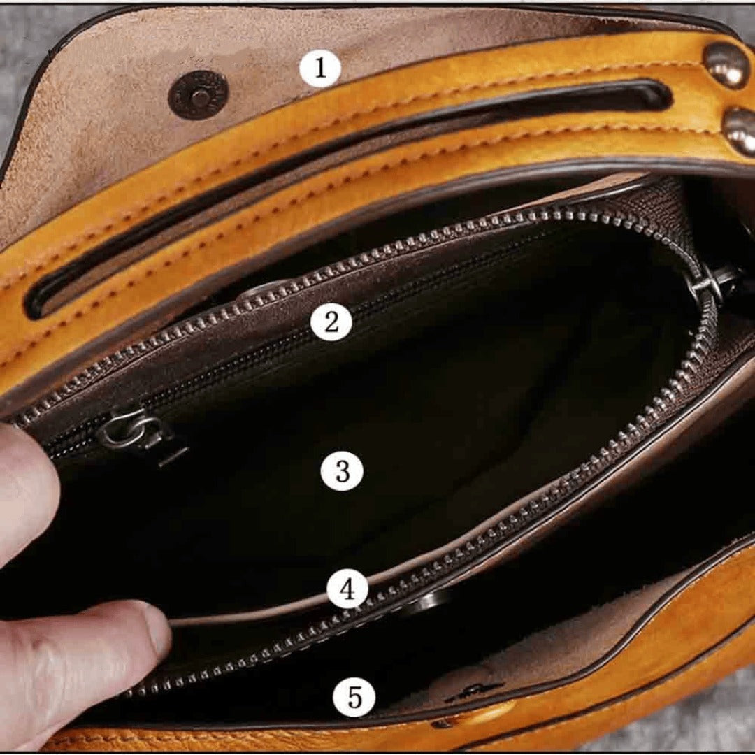 Small Luxy Retro Leather Handbag Crossbody Bag
