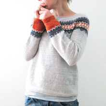 Load image into Gallery viewer, Long Sleeve Fair Isle Pattern Knitted Sweater
