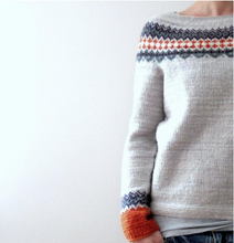 Load image into Gallery viewer, Long Sleeve Fair Isle Pattern Knitted Sweater
