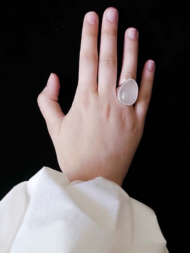 Classic Black Onyx Oval Egg Ring