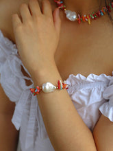 Load image into Gallery viewer, Colorful Gemstone Baroque Pearl Bracelet
