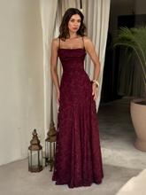 Load image into Gallery viewer, Elegant Spaghetti Strap Lace Maxi Dress
