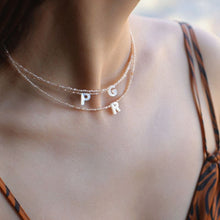 Load image into Gallery viewer, Customize Alphabet Colorful Zircon Beaded Necklace
