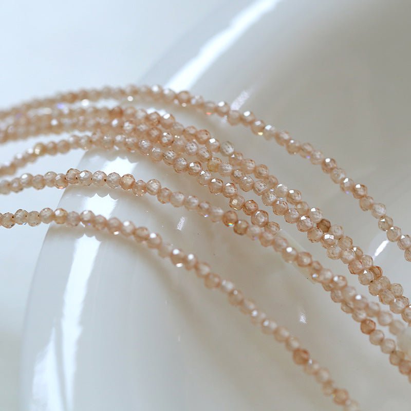 Customize Alphabet Colorful Zircon Beaded Necklace