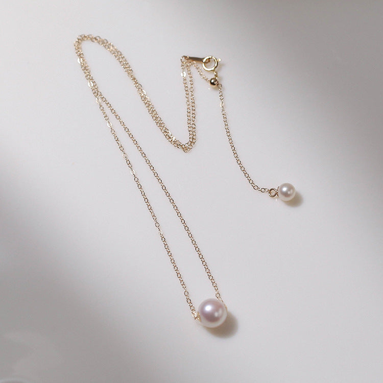Dainty Pearl Pendant Necklace