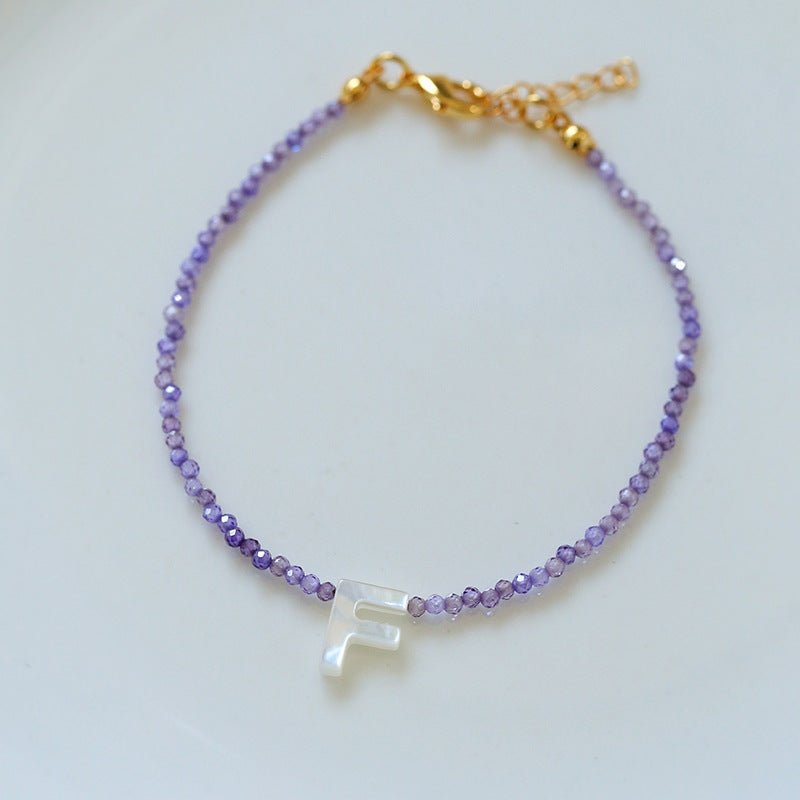 Delicate Colorful Beaded 26 Letters Bracelet