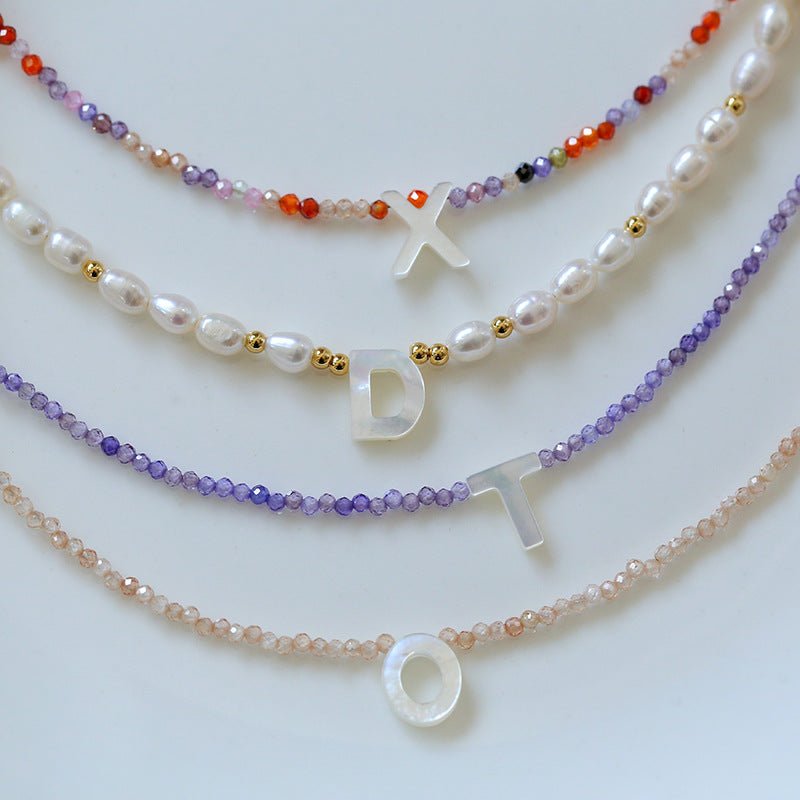 Delicate Colorful Beaded 26 Letters Bracelet