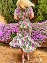 Load image into Gallery viewer, Exquiste Off the Shoulder Floral Midi Dress
