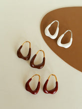 Load image into Gallery viewer, Geometric Irregular Enamel Glazes Earrings
