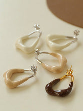 Load image into Gallery viewer, Geometric Irregular Enamel Glazes Earrings
