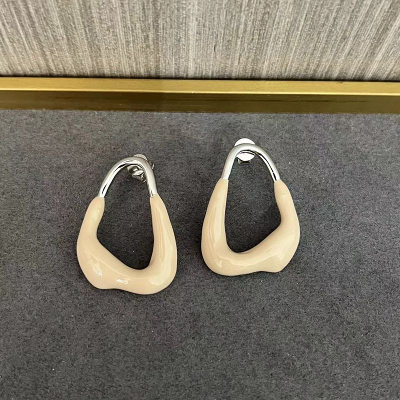 Geometric Irregular Enamel Glazes Earrings