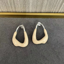 Load image into Gallery viewer, Geometric Irregular Enamel Glazes Earrings
