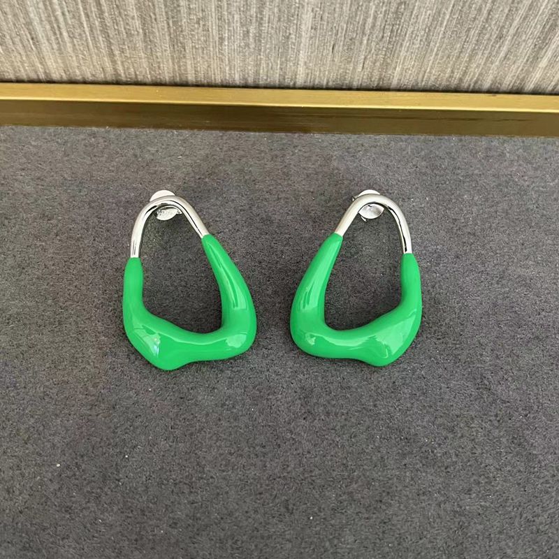 Geometric Irregular Enamel Glazes Earrings