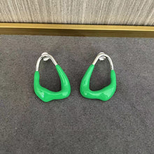 Load image into Gallery viewer, Geometric Irregular Enamel Glazes Earrings
