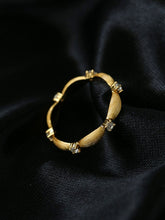 Load image into Gallery viewer, Gold-Tone Ring with Cubic Zirconia
