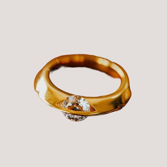 Gold Spinning Star Ring