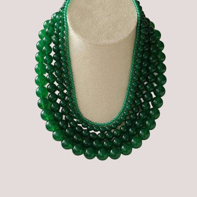 Green Emerald Beads Necklace
