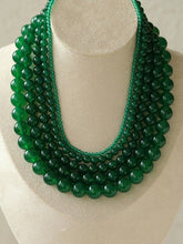 Load image into Gallery viewer, Green Emerald Beads Necklace
