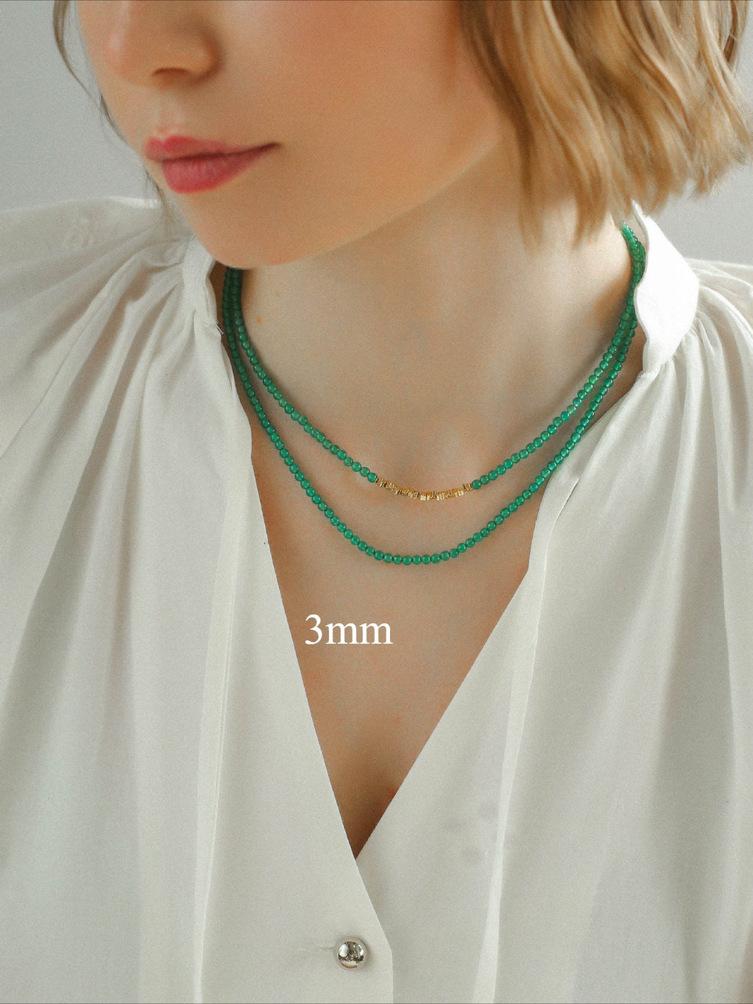 Green Emerald Beads Necklace