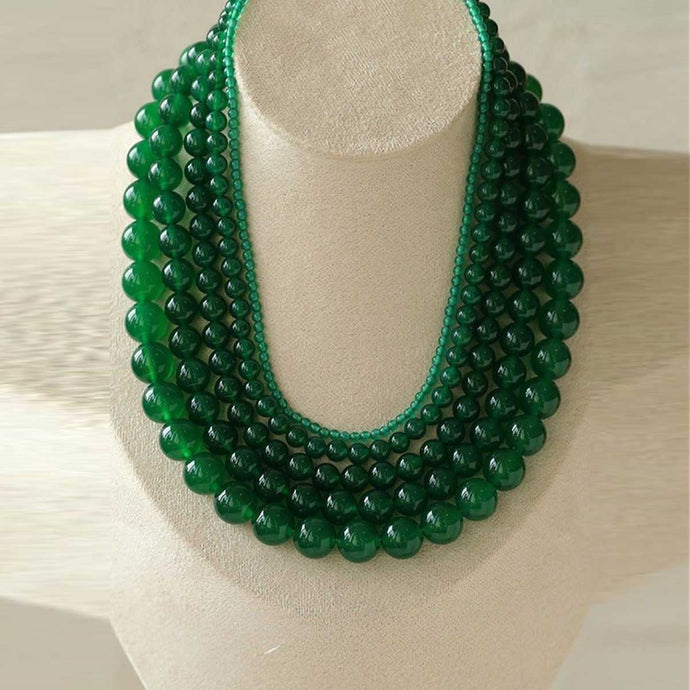 Green Emerald Beads Necklace