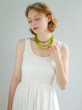 Load image into Gallery viewer, Green Grape Beaded Long Necklace
