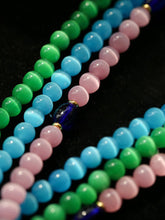 Load image into Gallery viewer, Handmade Cat Eye Sunflower Beaded Necklace
