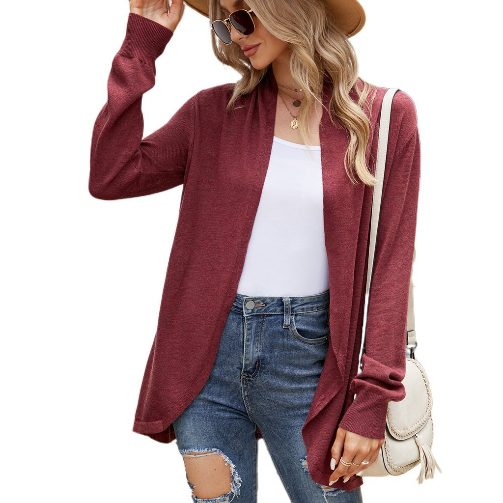 Long Sleeve Open Front Duster Cardigan