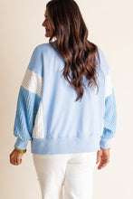 Load image into Gallery viewer, Funny Sequins Nutcracker Soldier Graphic Slit Crewneck Long Sleeve Christmas Sweatshirt
