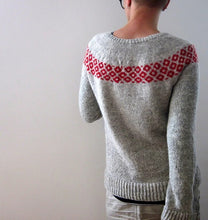 Load image into Gallery viewer, Classic Icelandic Knit Jacquard Crew Neck Sweater
