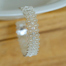 Load image into Gallery viewer, Intricate Lace Open Bracelet
