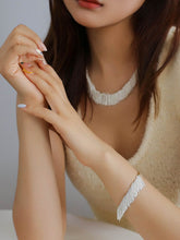 Load image into Gallery viewer, Layered Ruffle Statement Fringe Necklace
