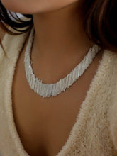 Load image into Gallery viewer, Layered_Ruffle_Statement_Fringe_Necklace
