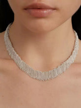 Load image into Gallery viewer, Layered Ruffle Statement Fringe Necklace
