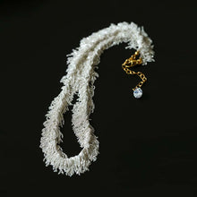 Load image into Gallery viewer, Layered Ruffle Statement Fringe Necklace
