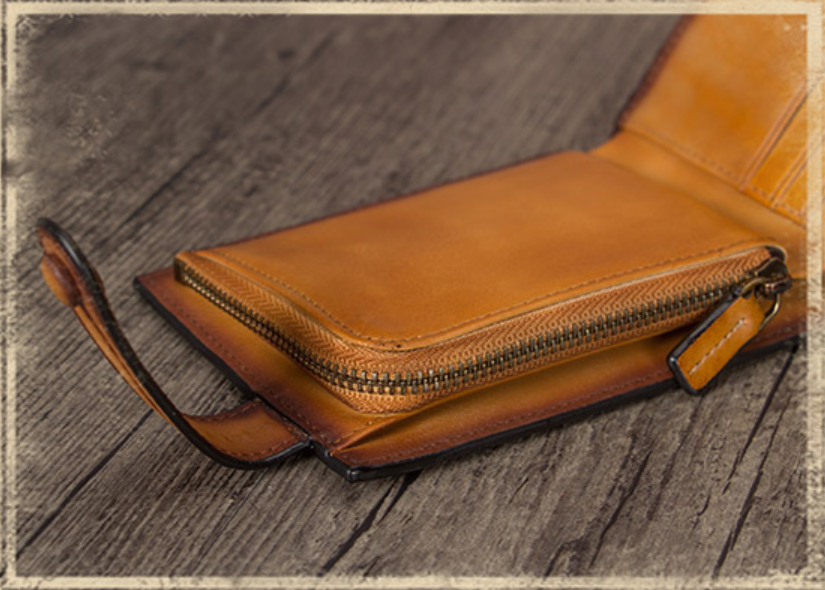 Bifold Wallet Money Clip Purse Mens Leather Slim Small Billfold Card Holder Purse