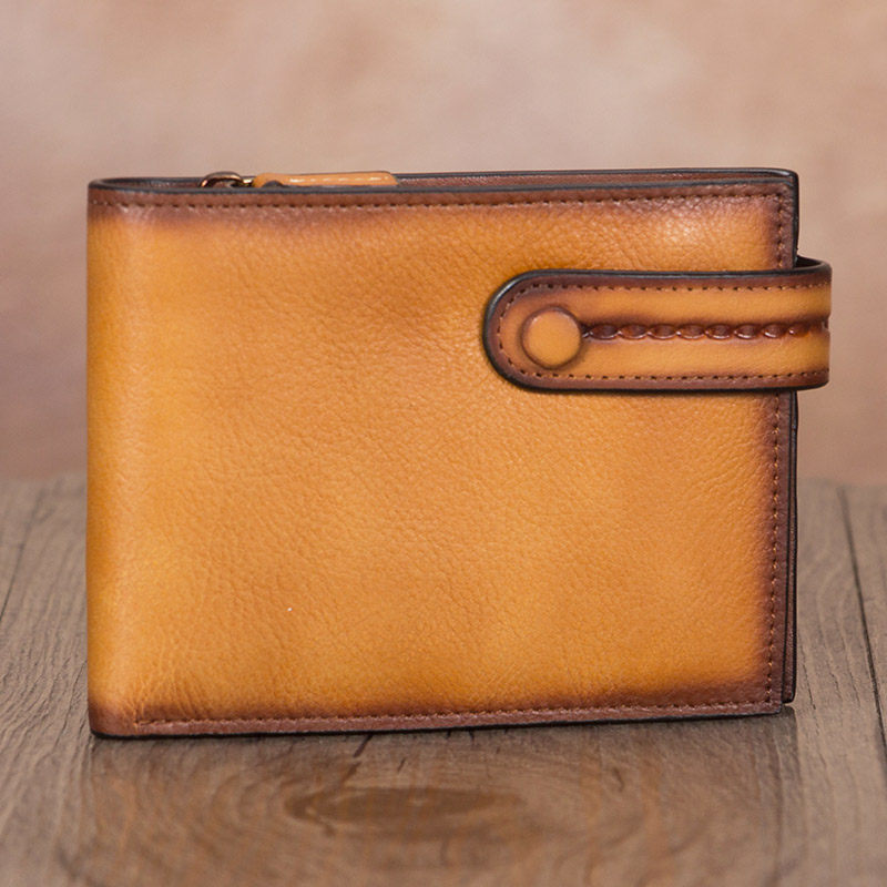 Bifold Wallet Money Clip Purse Mens Leather Slim Small Billfold Card Holder Purse