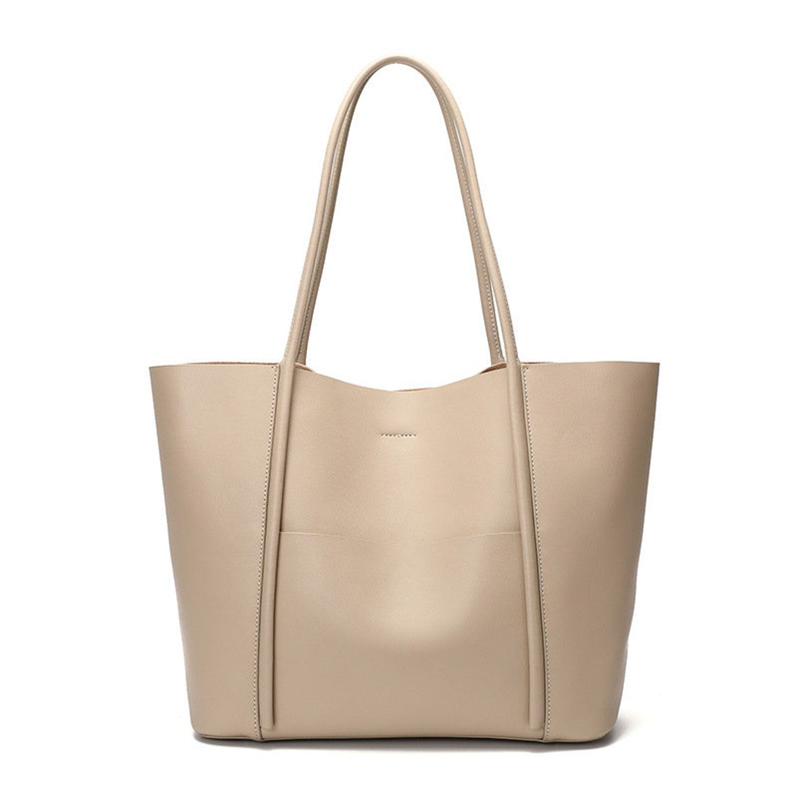 Minimalist Genuine Leather Tote Bag