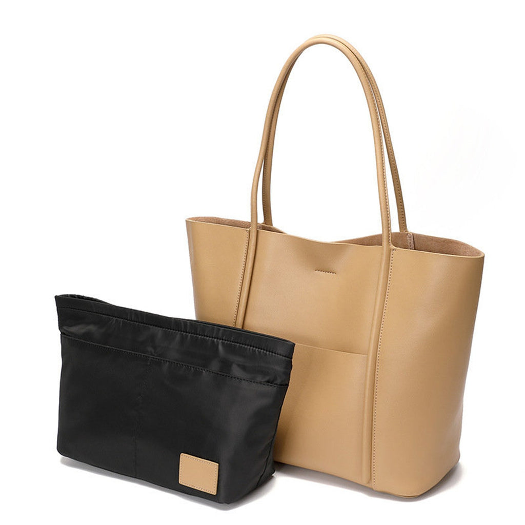 Minimalist Genuine Leather Tote Bag
